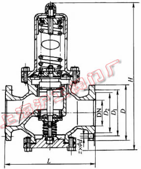 Y42X-16��Y42X-16C �ͱ�Ĥʽ�p���y���μ��Y(ji��)��(g��u)�ߴ�ʾ��D